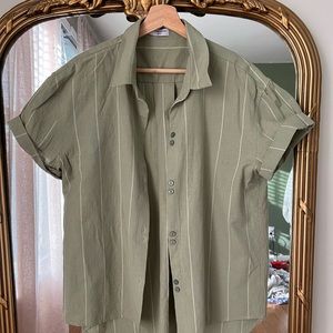 Linen button down shirt
